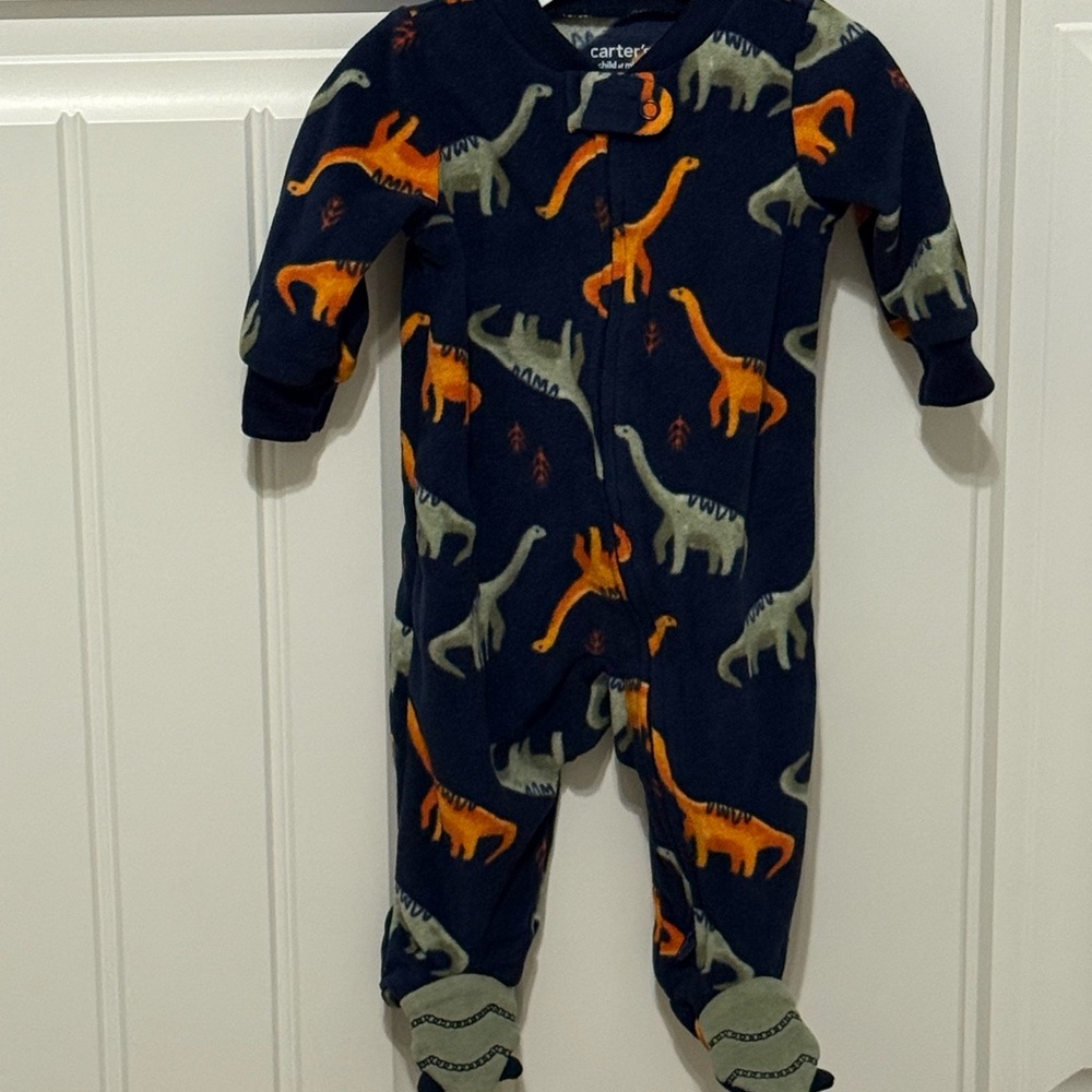 Carter's Fleece Dino Footie 0-3 M